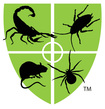 Green Shield with bug silhouettes, company logo